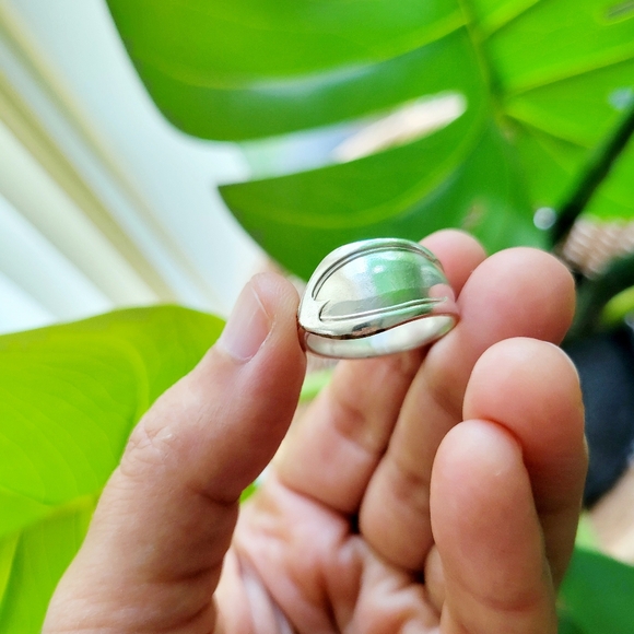 Vintage Silver Spoon Ring, size 7.5 - Picture 6 of 11